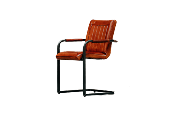 Laura V-ART Cognac Industrial Chair